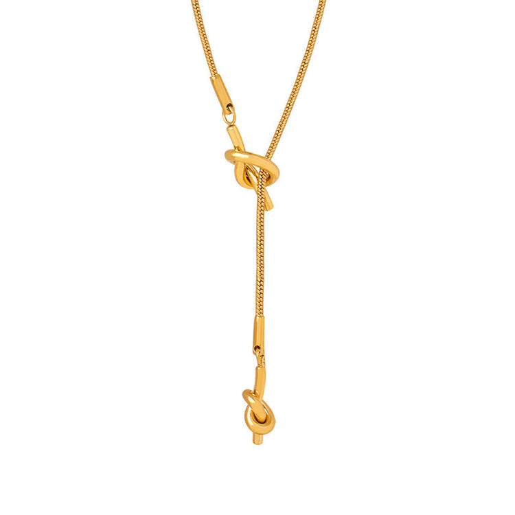 KNOT GOLD NECKLACE