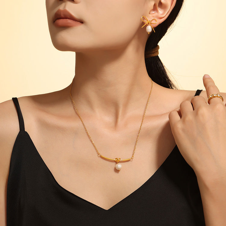 PEARL GOLD NECKLACE