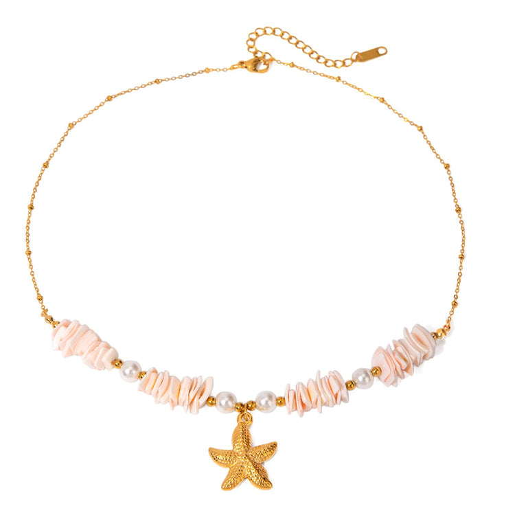 SEA STAR PINK NECKLACE