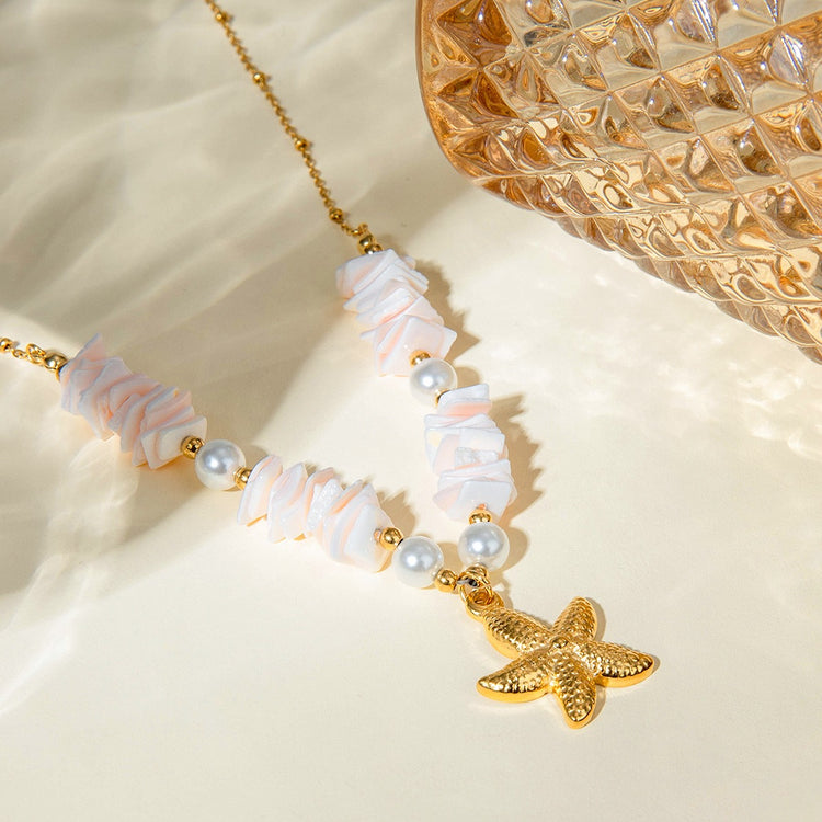 SEA STAR PINK NECKLACE