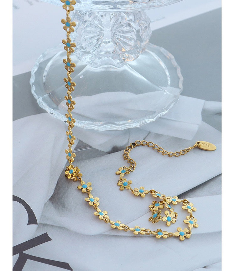 BLUE DOT NECKLACE