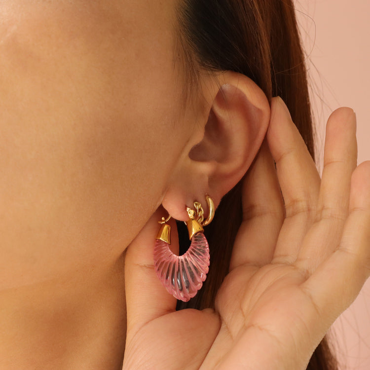 PINK RIANNA EARRINGS