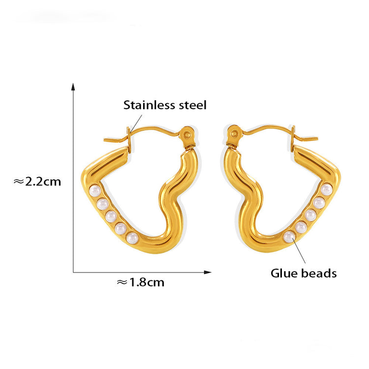 HEART GOLD EARRINGS