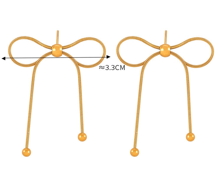BOW BUTTERFLY GOLD NECKLACE