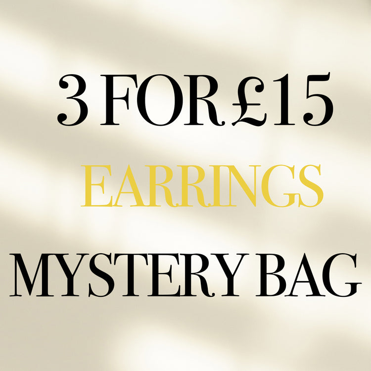 3 EARRINGS FOR £15 - MYSTERY BAG