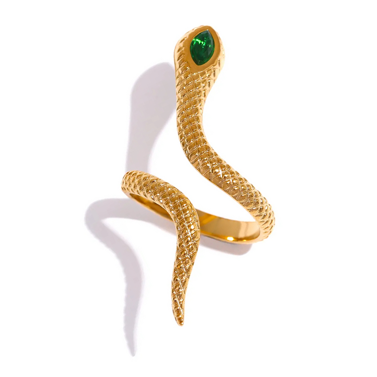 SNAKE GOLD RING