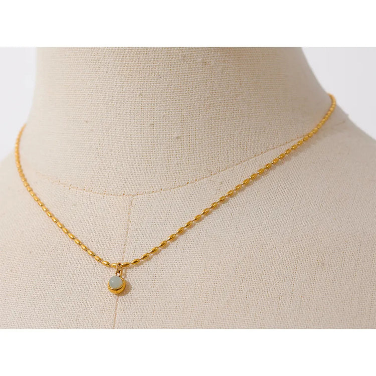 GEMSTONE EYE NECKLACE