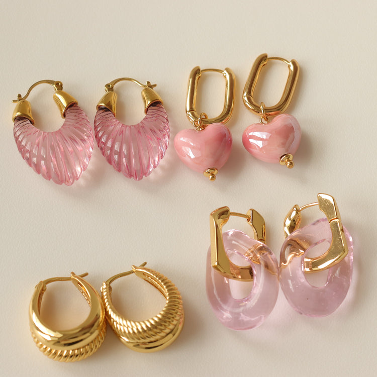 PINK RIANNA EARRINGS