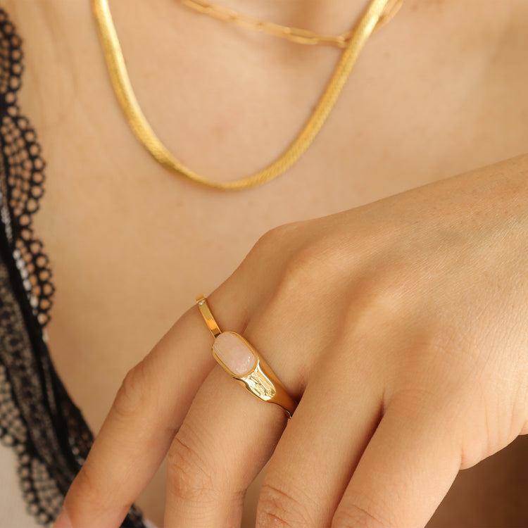 MOON GOLD RING 1 PCS