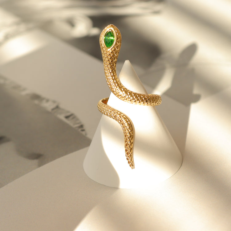 SNAKE GOLD RING