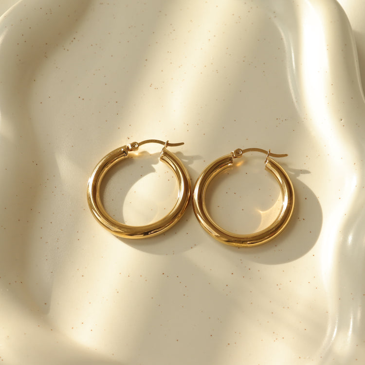 DAILY ESSENTIAL HOOP EARRINGS-S