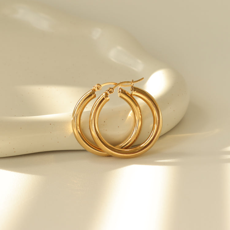 DAILY ESSENTIAL HOOP EARRINGS-S