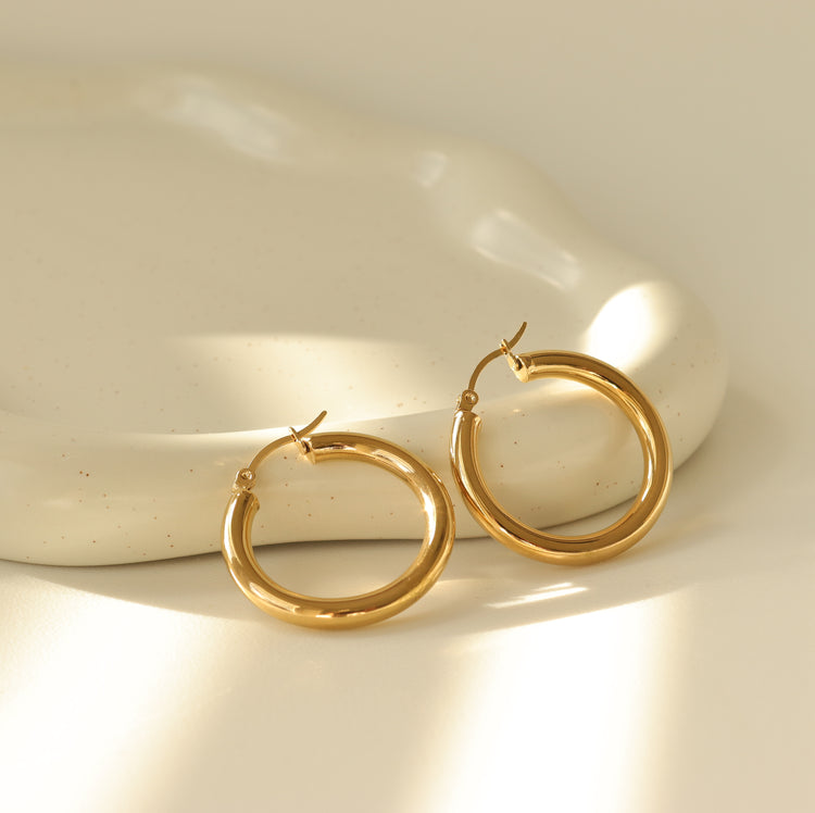 DAILY ESSENTIAL HOOP EARRINGS-S