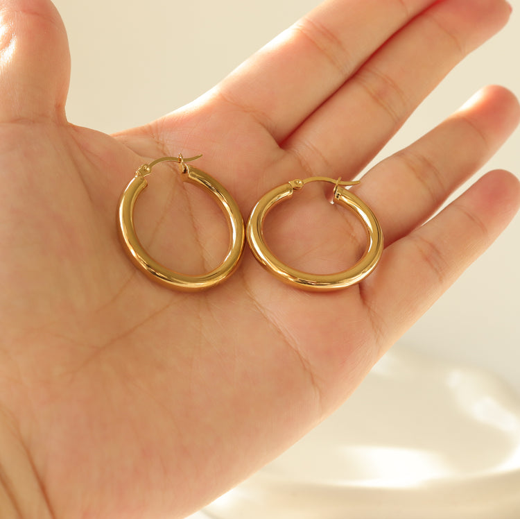 DAILY ESSENTIAL HOOP EARRINGS-S