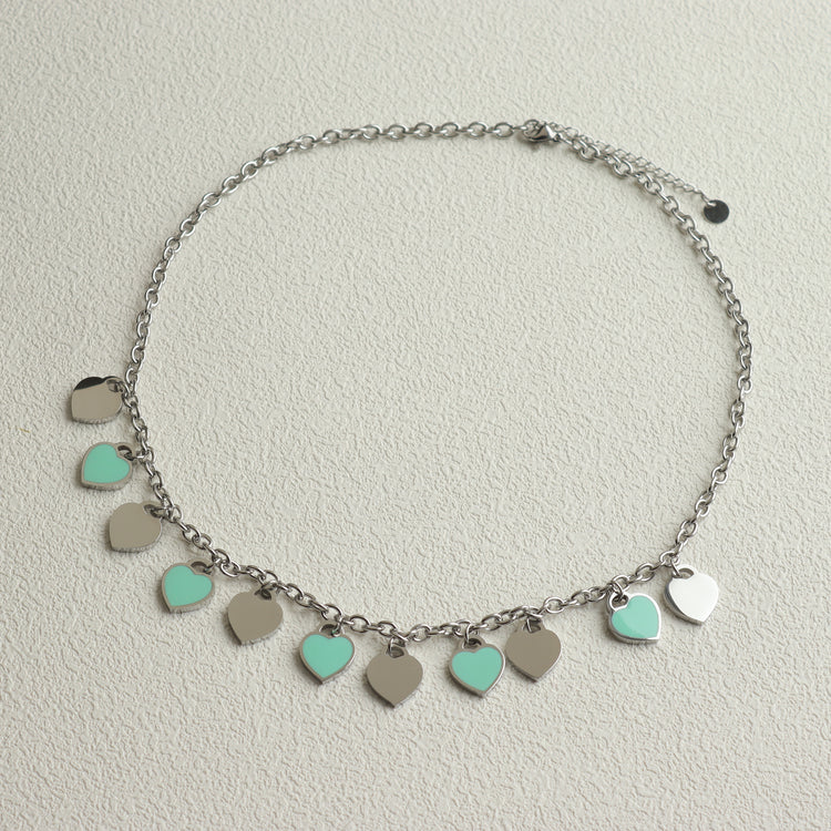 BLUE HEART NECKLACE