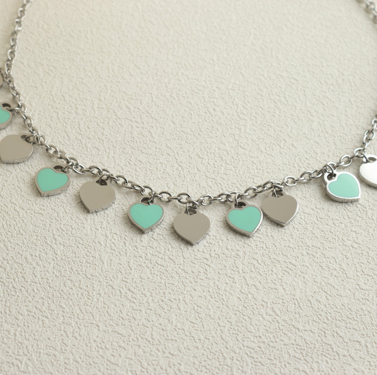 BLUE HEART NECKLACE