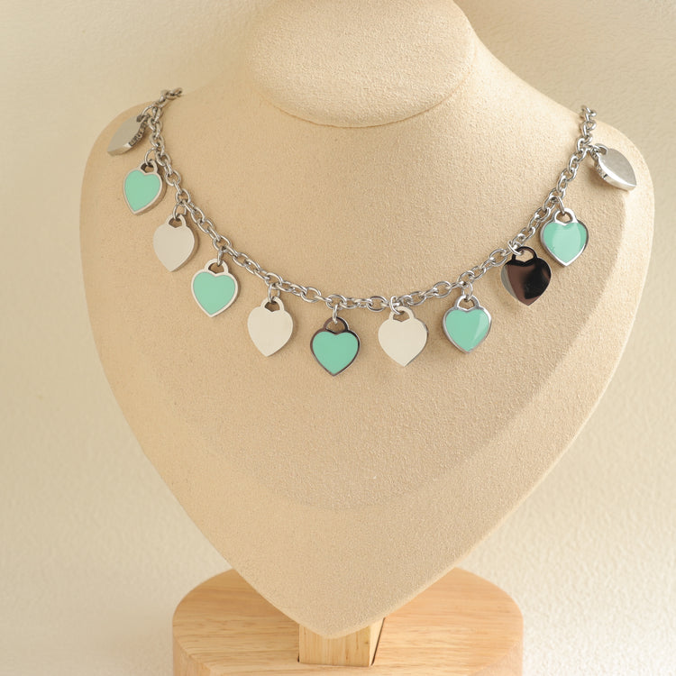 BLUE HEART NECKLACE