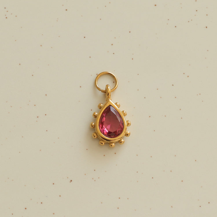 FIRE RED DROP CHARM