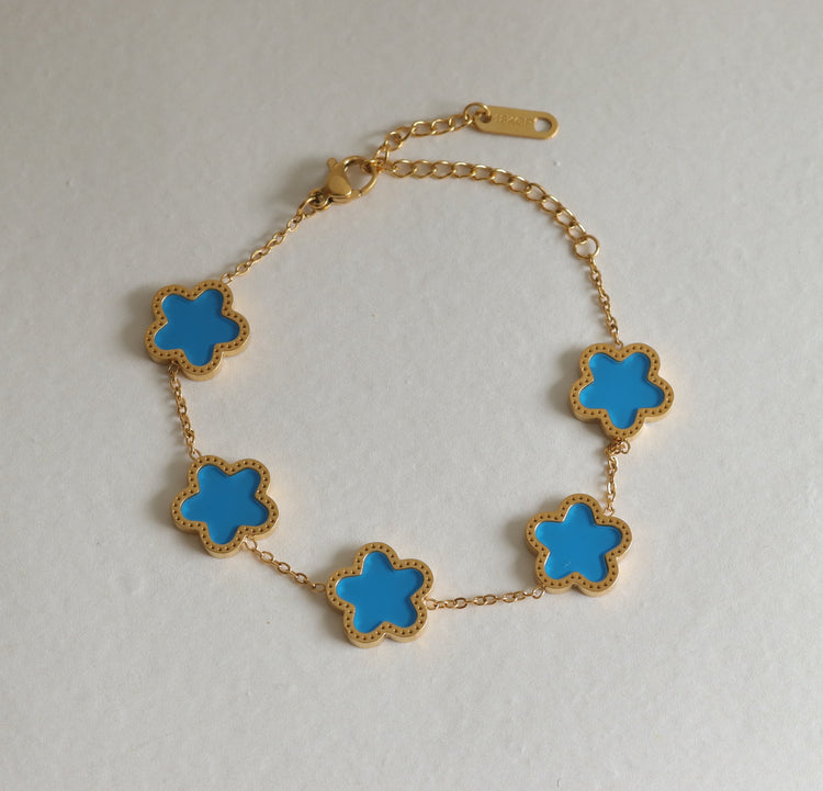 BLUE FLOWER BRACELET