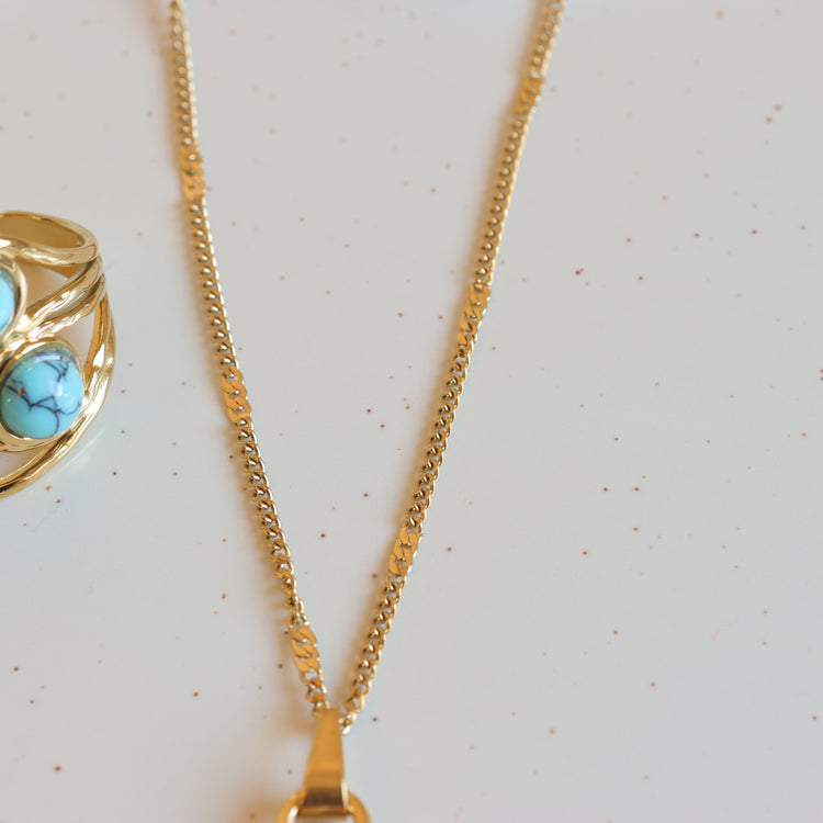 BLUE HEART NECKLACE