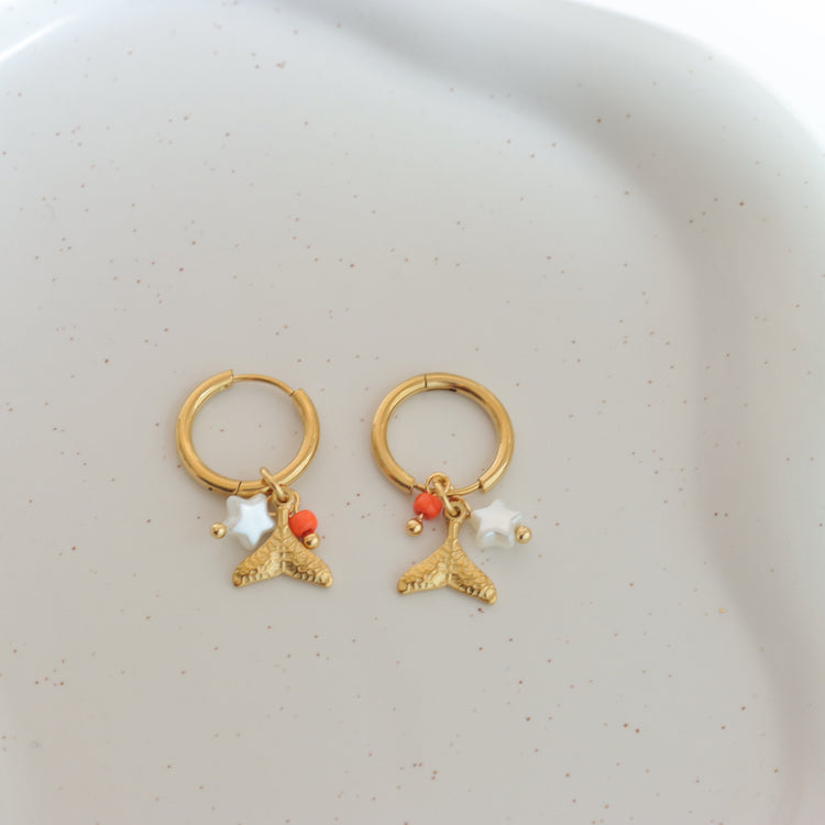 MERMAID GOLD EARRINGS