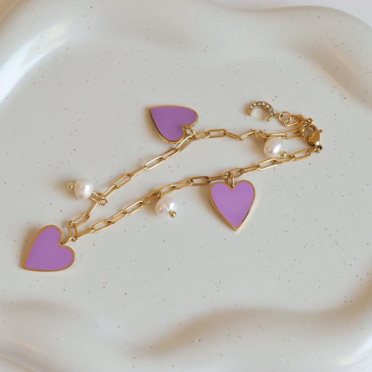 HEART PEARL BRACELET