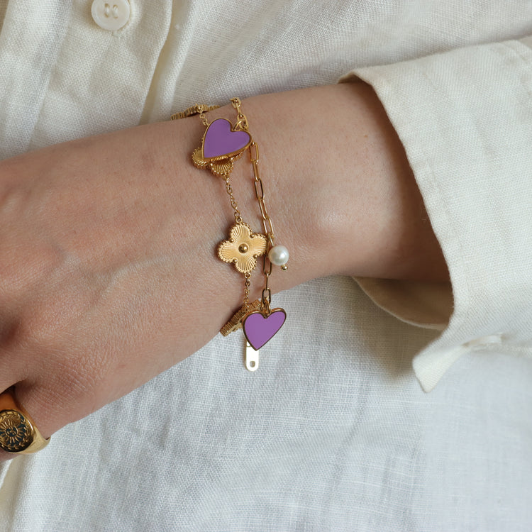 HEART PEARL BRACELET