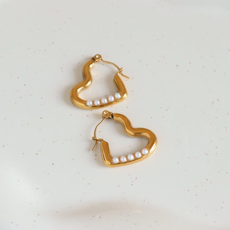 HEART GOLD EARRINGS