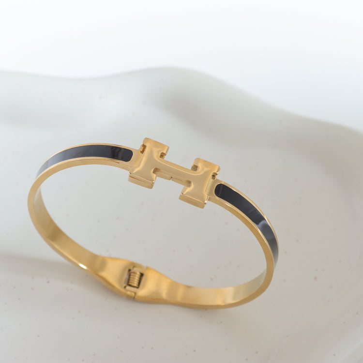 H BLACK BANGLE