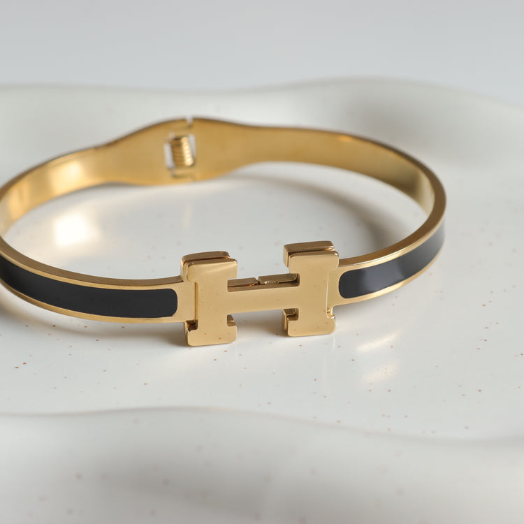 H BLACK BANGLE