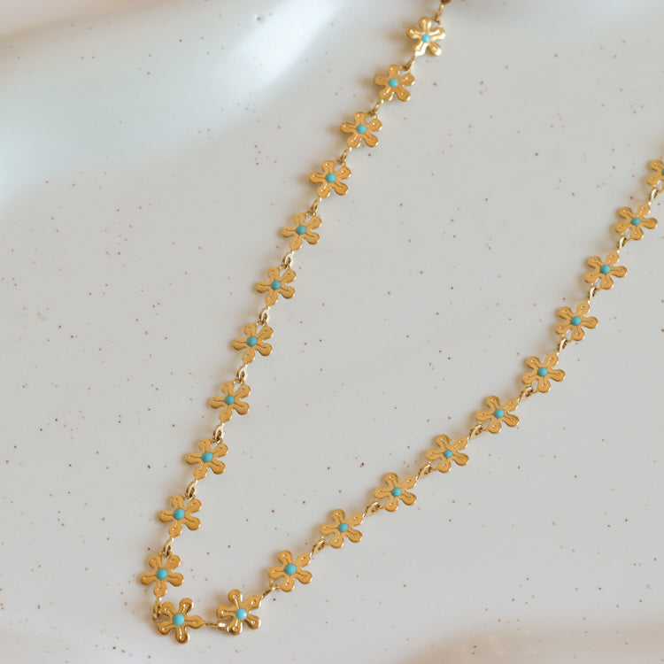 BLUE DOT NECKLACE