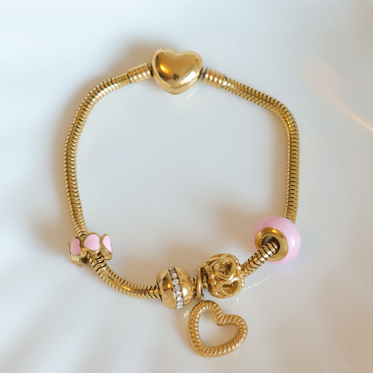 PINK BEADS BRACELET