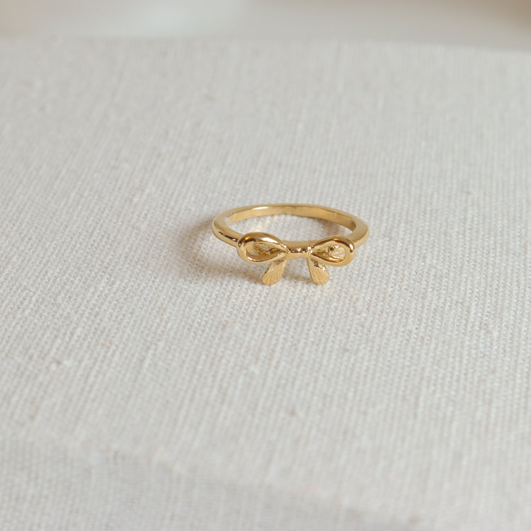 BOW GOLD RING