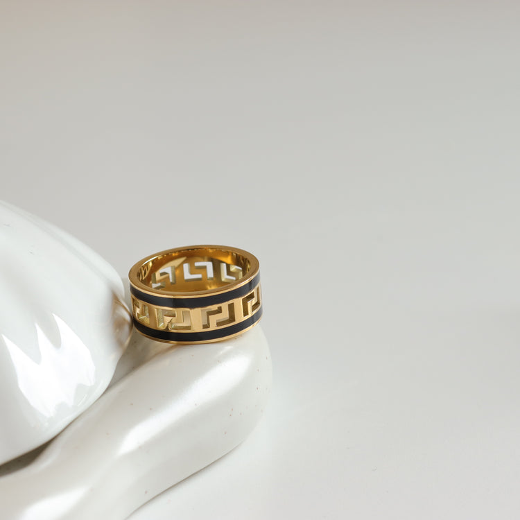 GREEK BAND RING