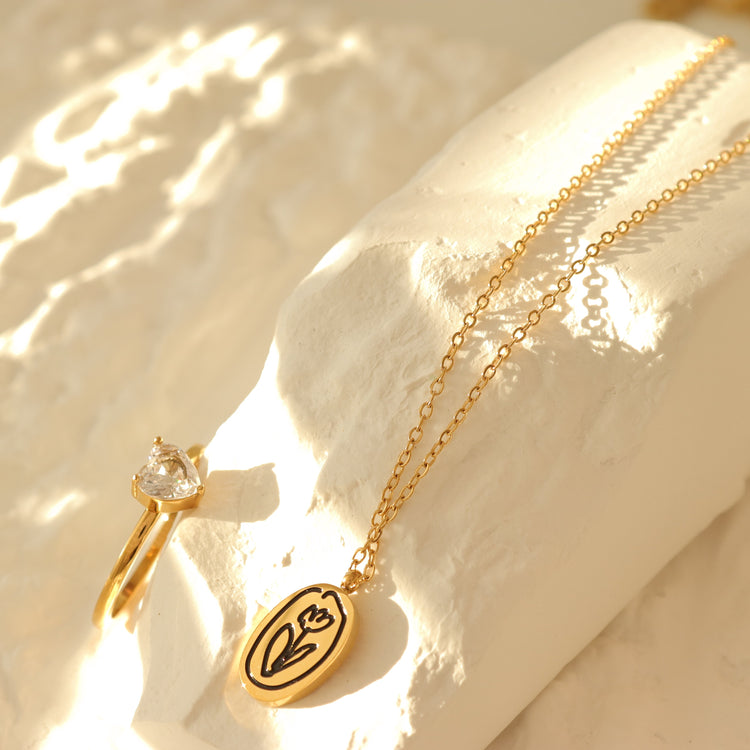FLOWER ART NECKLACE