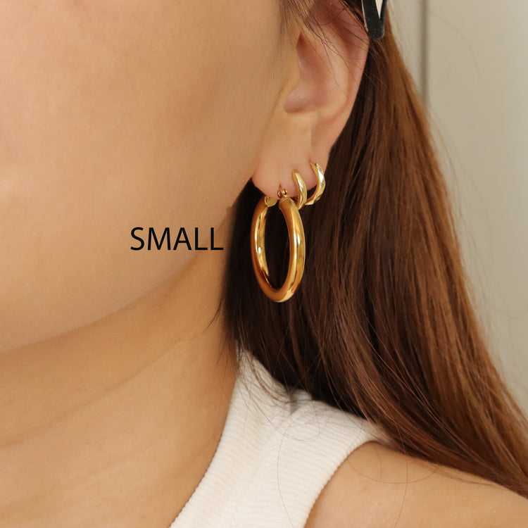 DAILY ESSENTIAL HOOP EARRINGS-S