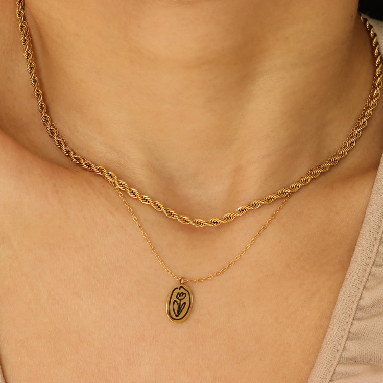 FLOWER ART NECKLACE