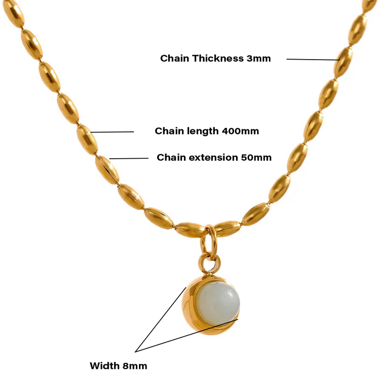 GEMSTONE EYE NECKLACE