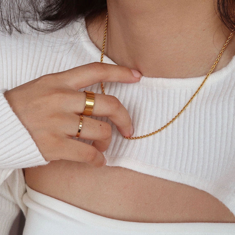 TWIST CHAIN NECKLACE - 2MM