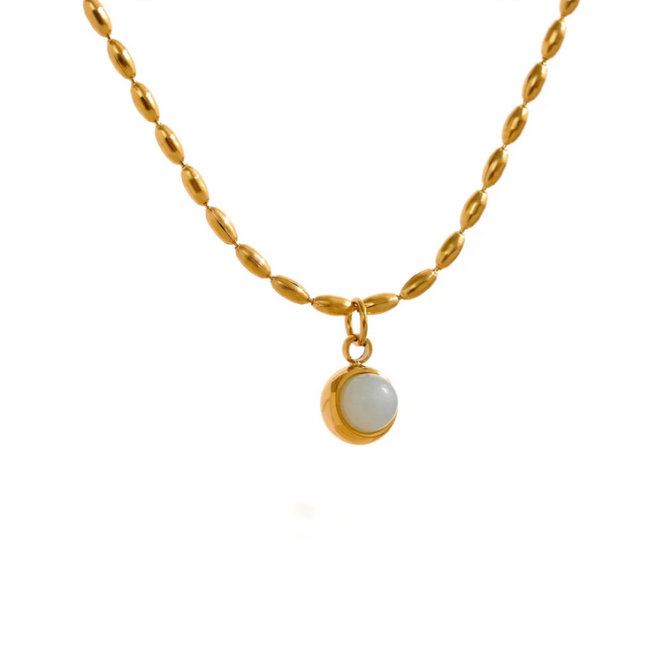 GEMSTONE EYE NECKLACE