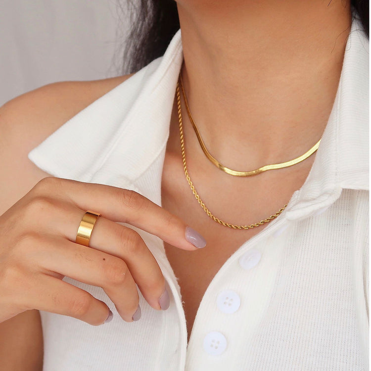 TWIST CHAIN NECKLACE - 2MM