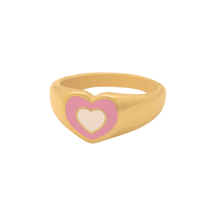 PINK HEART RING
