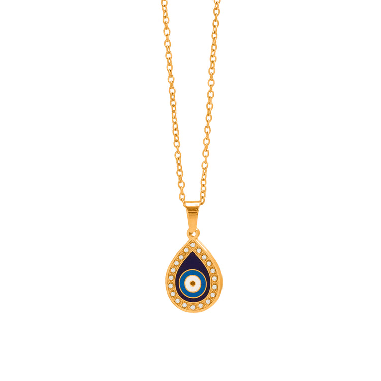 BLUE EVIL EYE NECKLACE