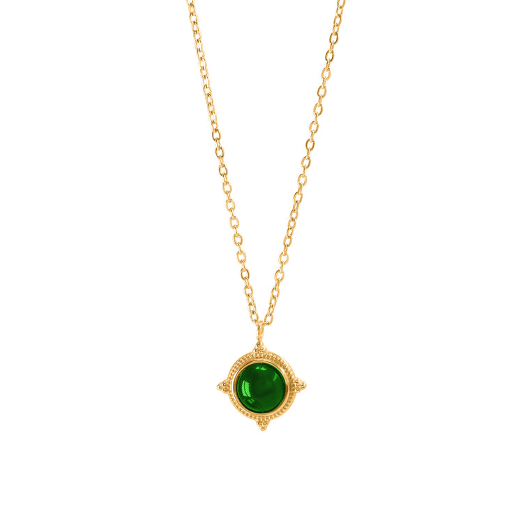 EMERALD GALAXY NECKLACE