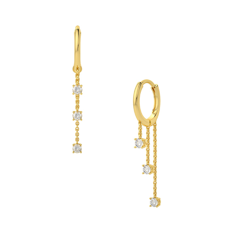 DANGLING HUGGIE EARRINGS
