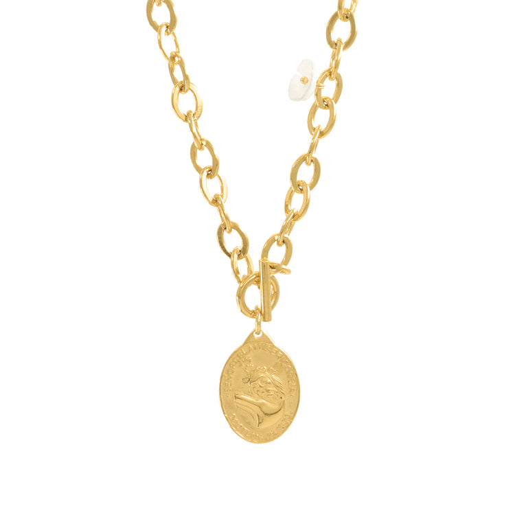 COIN FLOWER NECKLACE