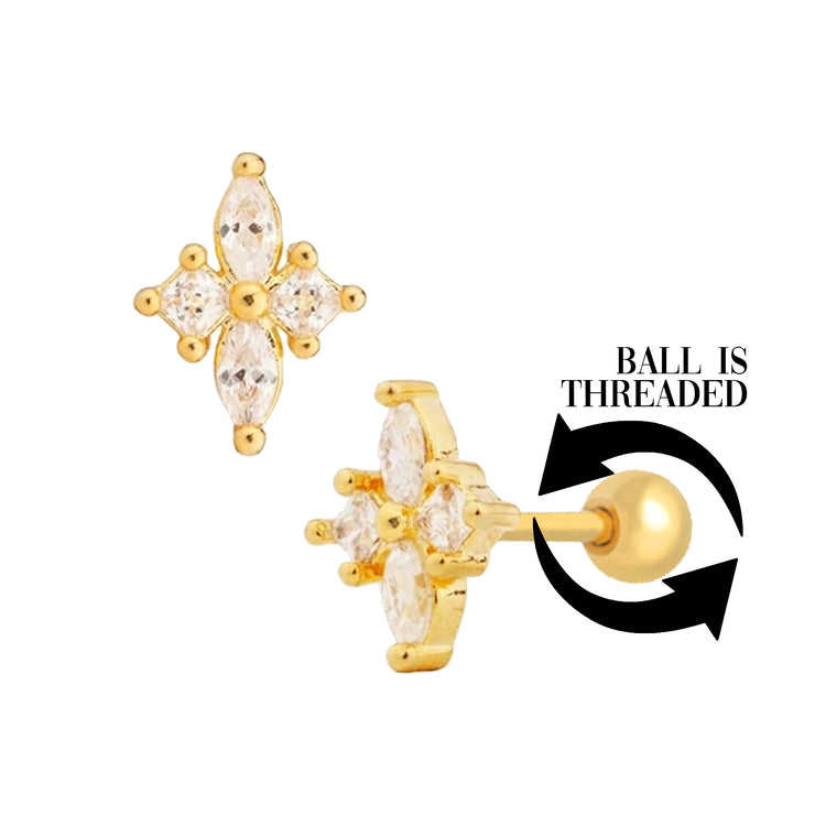 CRYSTAL STUD EARRINGS