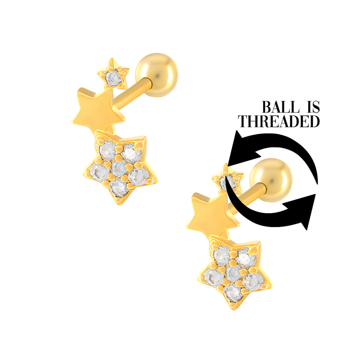 STAR STUD EARRINGS