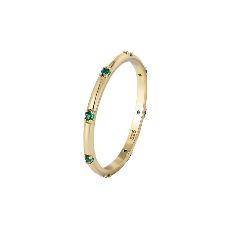 EMERALD DAZZLING BAND RING