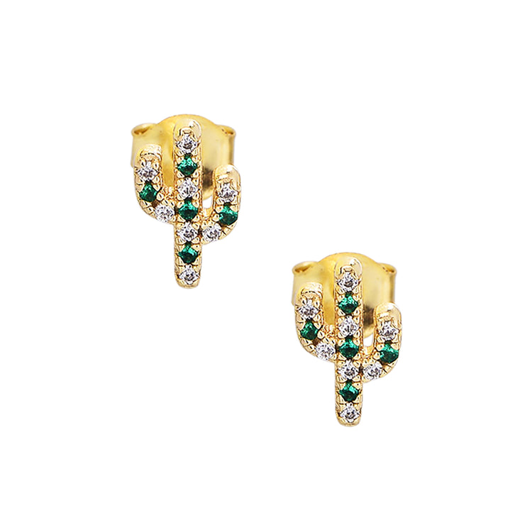 CACTUS STUD EARRINGS